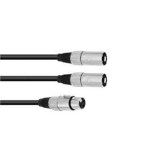 OMNITRONIC 30225206 xfmm Câble 30 XLR (F)/2 x XLR (M) 3 m - 1
