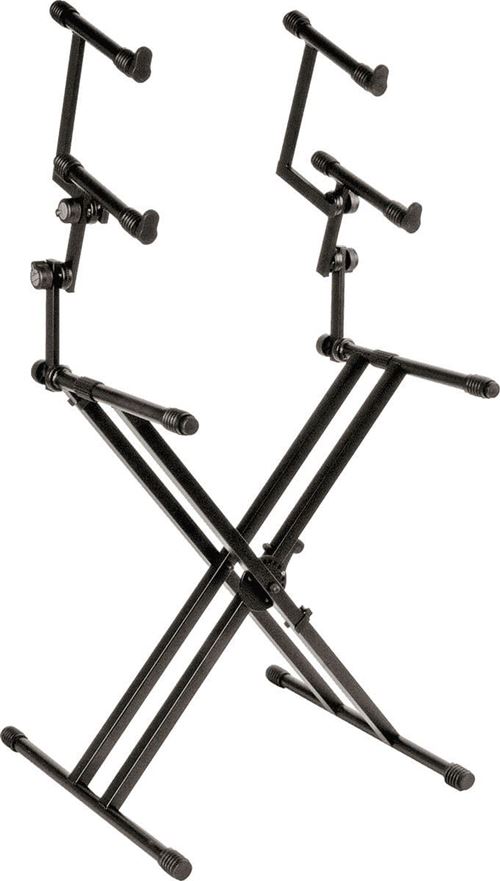 Quiklok Noir Ql/623 Stand Clavier X ''Performer'' Trois Niveaux Stands Clavier