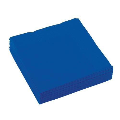 Amscan serviettes de table bleu 25 x 25 cm 20 pièces