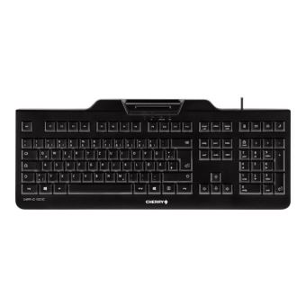 CHERRY KC 1000 SC - Clavier - USB - R.-U. - noir - 1