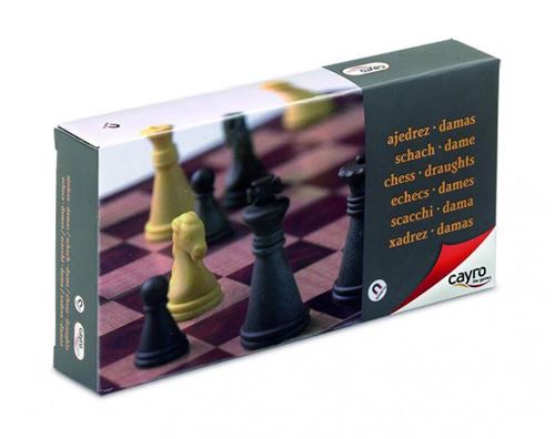 Cayro magnétique de voyage d'échecs Checkers
