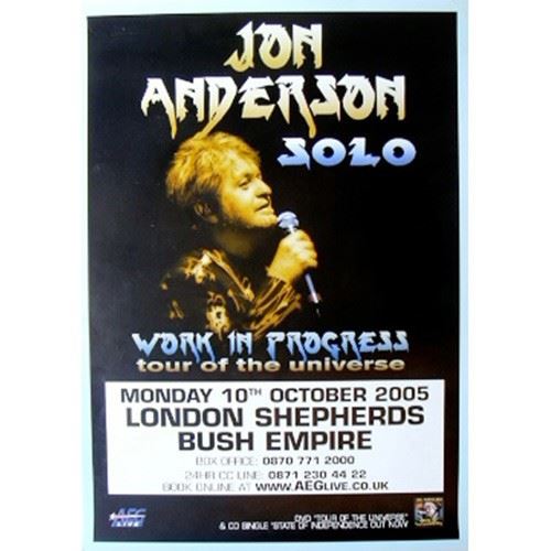 Jon ANDERSON - YES - 51x76 cm - AFFICHE / POSTER