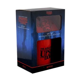 Coffret mug, sous verre, porte-clés Stranger Things