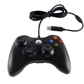 Manette USB Filaire DuaFire pour PC et Xbox 360 (Noir) 