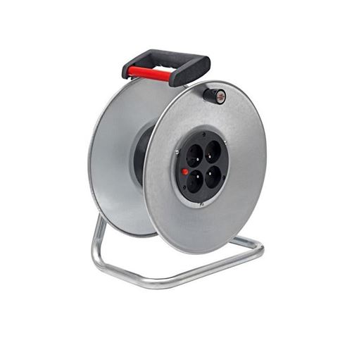 Brennenstuhl Enrouleur 4 Prises Silver Tambour Vide - Image 1