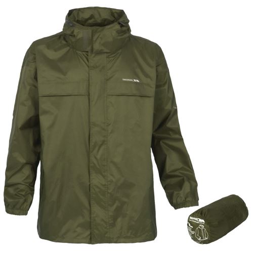Trespass Packa - Veste imperméable repliable - Enfant unisexe (5-6 ans) (Vert foncé) - UTTP908
