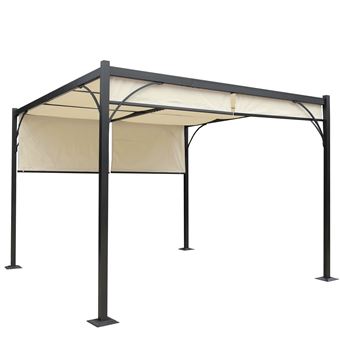Pergola Granada Pavillon De Jardin Cadre Stable A 6 Cm En Alu