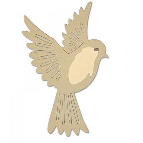 Sizzix matrice thinlits set 3 pieces - oiseau liberté par pete hughes siz661703