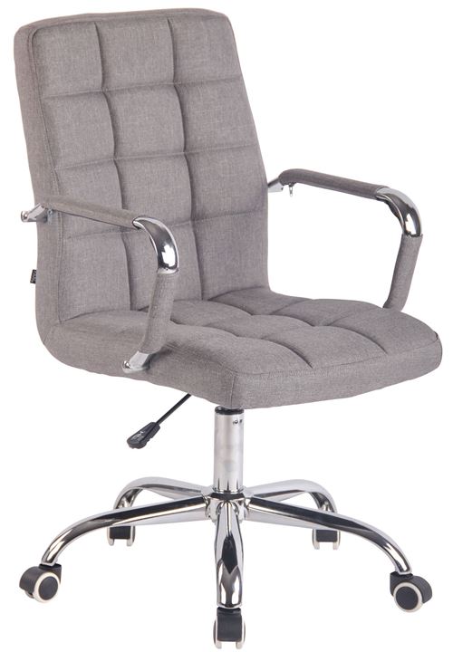 Fauteuil de Bureau DELI Tissu , Gris