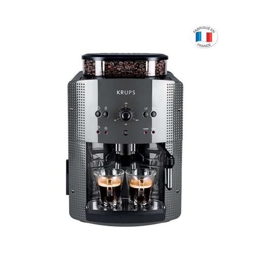 KRUPS YY4451FD Machine a café automatique avec broyeur a grains Essential avec mousseur a lait - Pression 15 bars - Grise