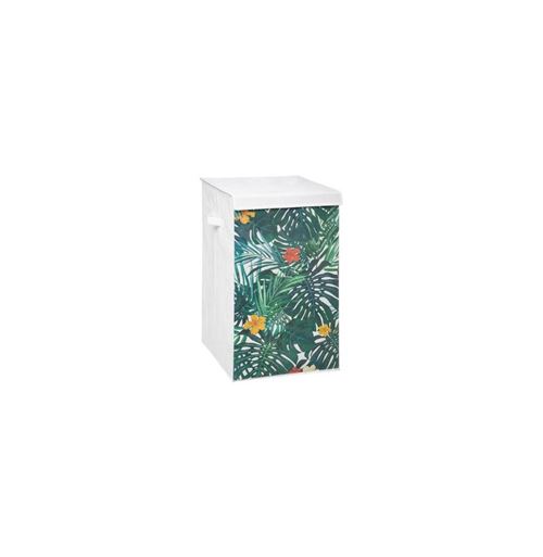 Panier à Linge Tropical 60cm Blanc