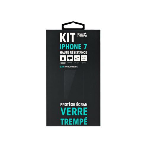 Kit protège écran verre trempé pour iphone 7