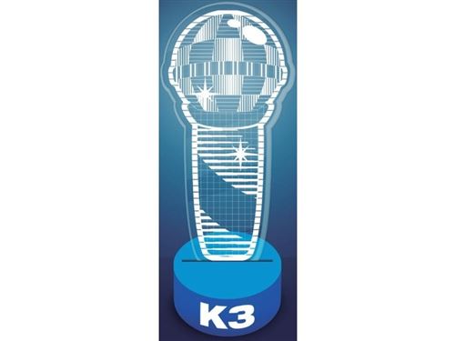 Studio 100 lampe K3 24 cm filles bleu