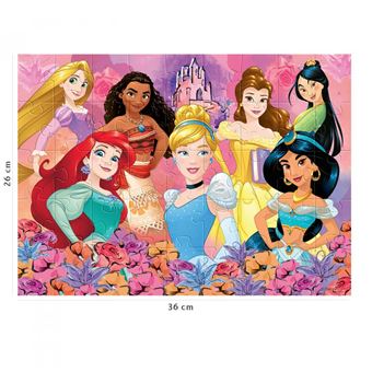 Puzzle enfant Nathan Rencontre avec les princesses Disney 45 pièces