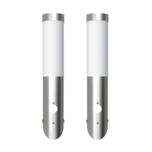 Buitenlamp RVS Enego met sensor (2 stuks)