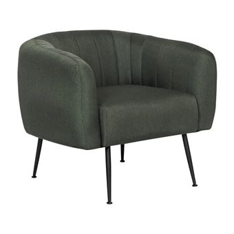 Fauteuil en tissu "Diana" - 1 place - Gris foncé - 1