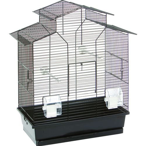 Meilleurs prix pour FLAMINGO Cage à oiseaux Numfor Noir 52x30x61 cm