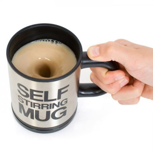 Mug avec mélangeur automatique avec couvercle - Tasse petit dejeuné