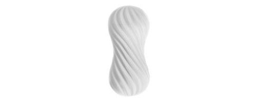 Masturbateur Tenga Flex Silky white & Rocky black (Couleur : BLANC)
