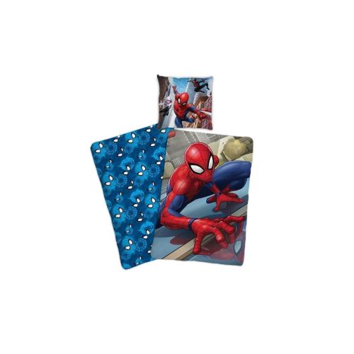 Spiderman Parure De Couette - 1 Housse De Couette 140x200 Cm + 1 Taie Doreiller Bleu