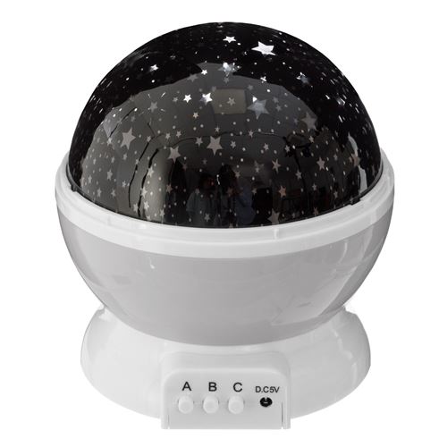 Veilleuse projecteur rotative star gris