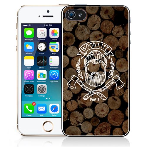 Coque pour iPhone 5C wood life