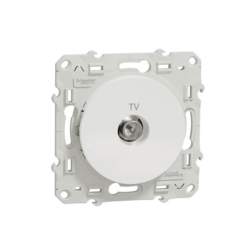 Schneider Electric Blanc Prise Tv Odace À Vis S520445