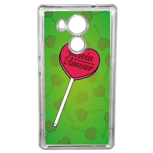 Coque Besoin Damour Fond Vert Compatible Mate 8 Transparent