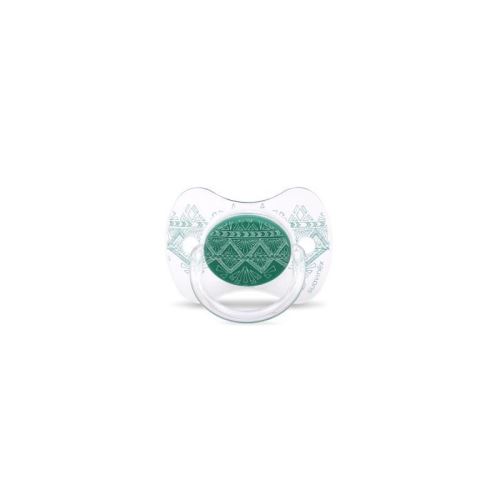 SUAVINEX Sucette Ethnic +18M Silicone réversible - VERT