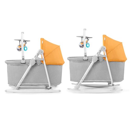 Kinderkraft Unimo Berceau 5 En 1 Balancelle Berceau Transat Siege Bebe Pliable Jaune Balancelles Achat Prix Fnac