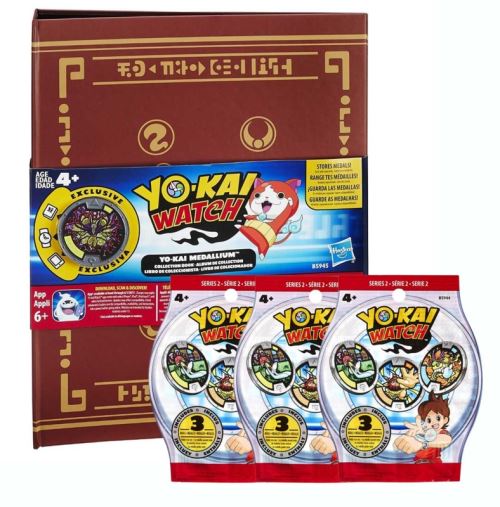 Medallium Yo-Kai Watch + 3 sachets de 3 médailles