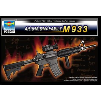 Fusil Mitraillette M-118 metal noir 8 coups - Gonher 1186