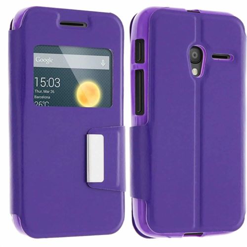 Etui de protection pour Orange Rise 30 et Alcatel Pixi 3 (4.0) -Violet