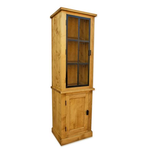 Vitrine Industrielle 2 Portes Vintage en Bois et Metal - LOFT