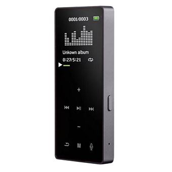 Baladeur MP4 Mini Bluetooth HIFI Enregistrable Radio FM Sport -gris - 1