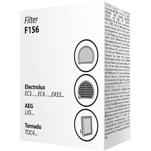 Non Communiqué Kit De Filtration F156 Pour Aspirateur Sans Sacs Aeg, Electrolux, Tornado.