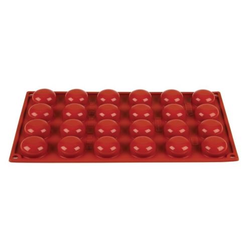 Moule à 24 pomponnettes en silicone pavoni
