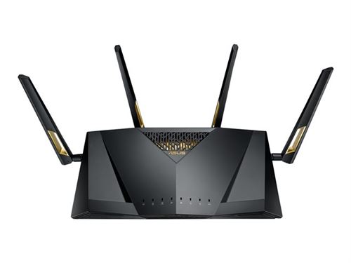 ASUS RT-AX88U - Routeur sans fil - commutateur 8 ports - GigE, 802.11ax - 802.11a/b/g/n/ac/ax - Bi-bande