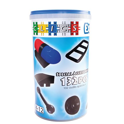 Tube Clics avec accessoires, 132dlg.