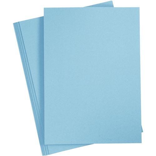Creotime carton 21 x 29,7 cm 10 pièces bleu pastel