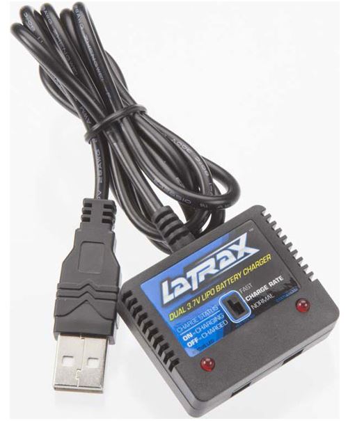 Chargeur Duo Lipo 1S USB Traxxas