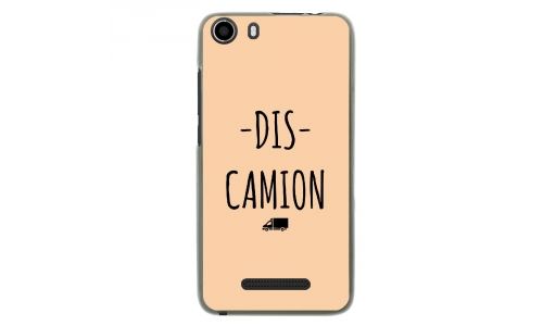 Coque souple pour Wiko Lenny 2 avec impression Motifs Dis Camion beige