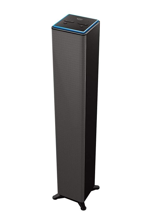 MAS Elektronik XVS 200 Barre de Son avec Assistant Alexa (DLNA, Airplay, Streaming, 2 x 10 W, WLAN, BT, Linein) Noir