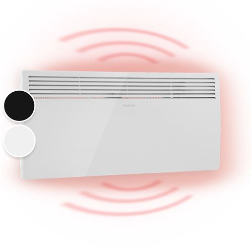 Radiateur À Convection - Klarstein Hot Spot Slimcurve - Convecteur - 2000W - Minuteur - Ip24 - Blanc