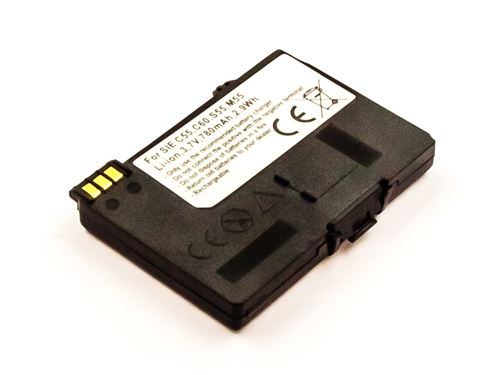 Battery SIE C55, C60, S55, M55, Li-ion, 3,7V, 780mAh, 2,9Wh