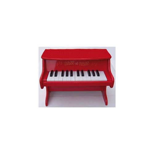 Piano rouge en bois