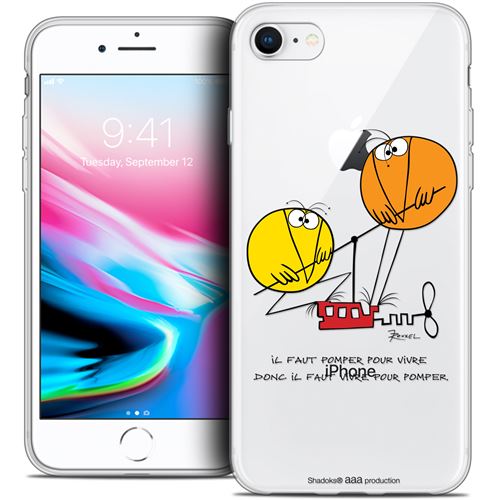 Coque Gel Apple iPhone 7 (4.7 ) Extra Fine Les Shadoks® - Vivre Pour Pomper