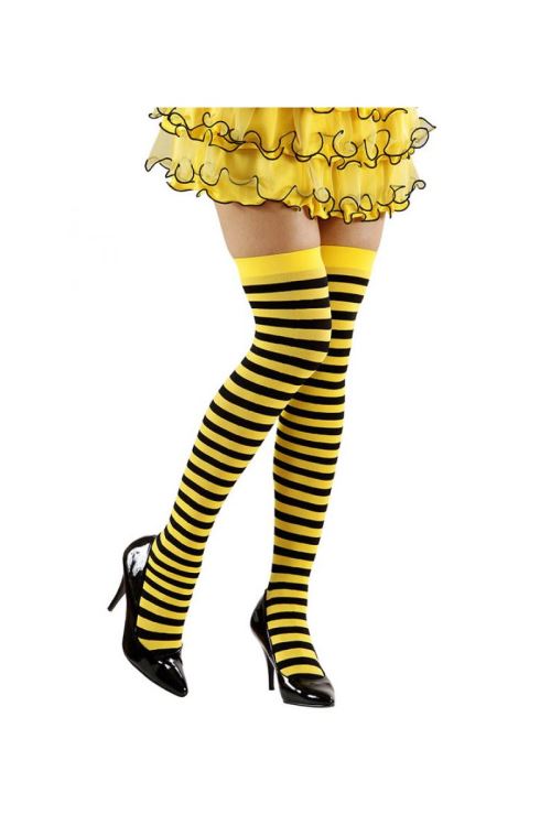 Bas abeille jaune et noir m