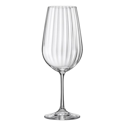 Verre &agrave; vin en cristallin 35cl - Coffret de 6 pi&egrave;ces WATERFALL