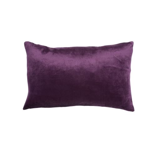 Coussin Lisa aubergine 30 x 50 cm Vivaraise